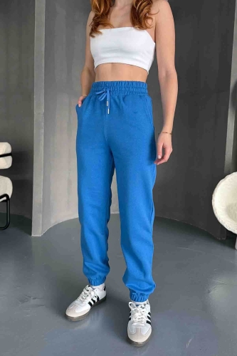 Cappmoda - EŞF-09091 Mavi İki İplik Şardonlu Jogger Eşofman (1)