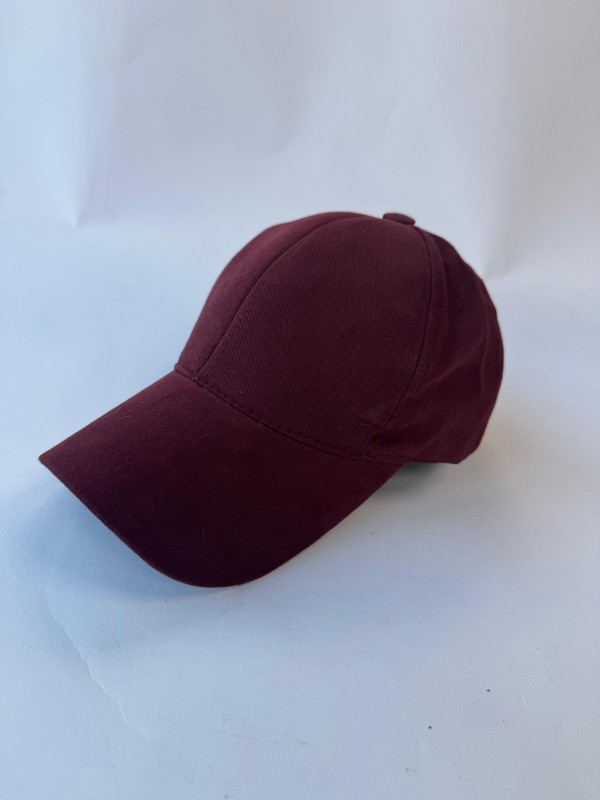 ŞPK-2009 Bordo Kumaş Cap Şapka